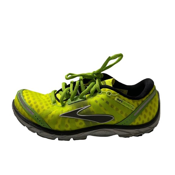Brooks Women's Neon Yellow Pure Connect Sneakers Running Shoes Size 6 - Picture 11 of 11